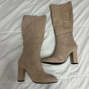 Heeled Tan Boots